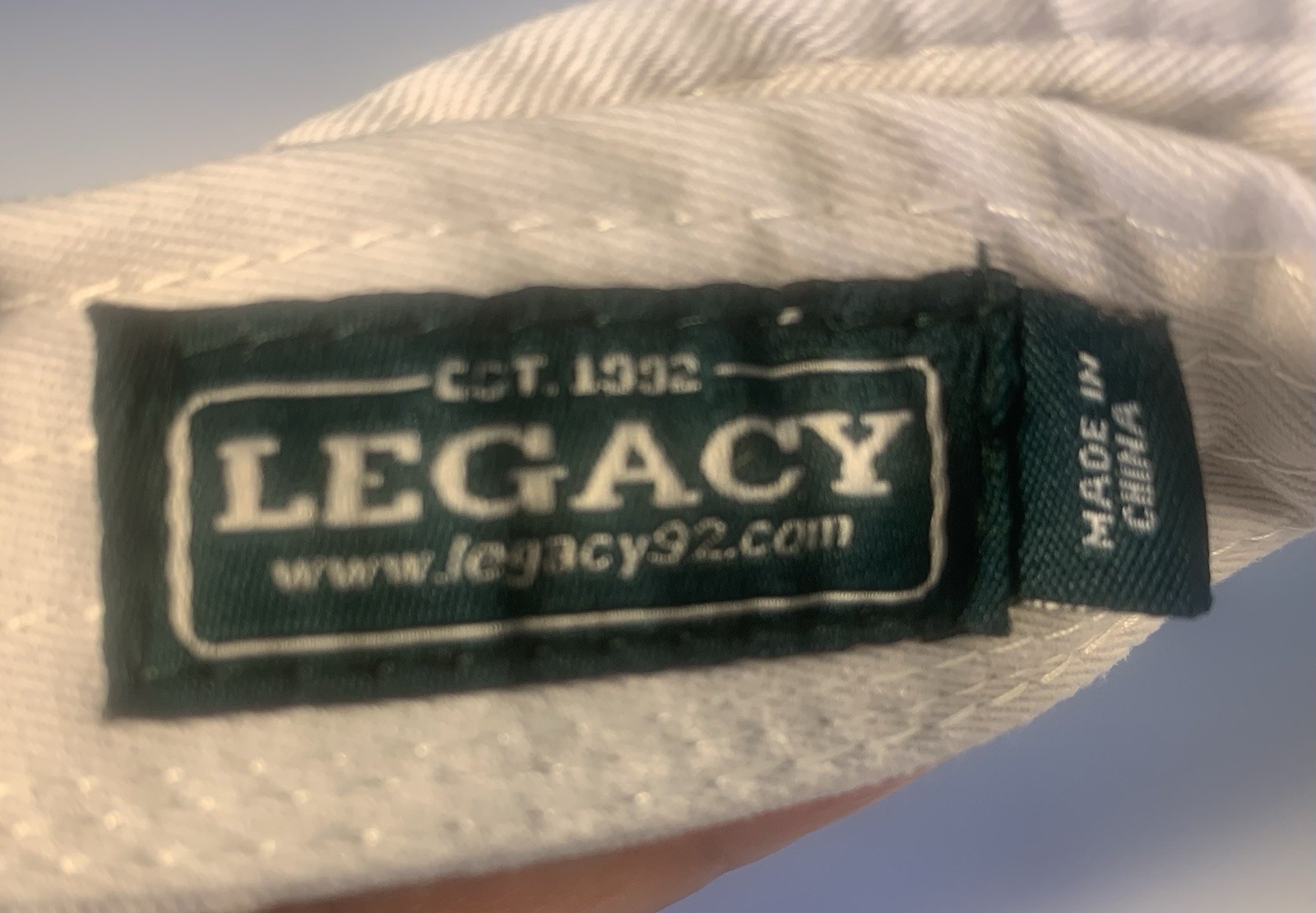 Naval Academy 1845 (USNA) Beige Cotton Visor Legacy Brand