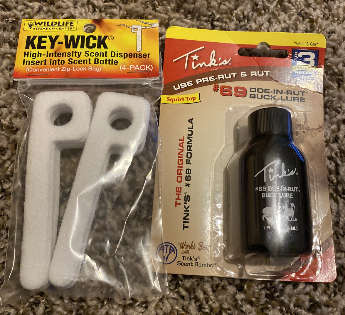 Tink's #69 Doe in Rut Buck Lure  1oz Original Tink’s #69 Formula W/ Key-wick