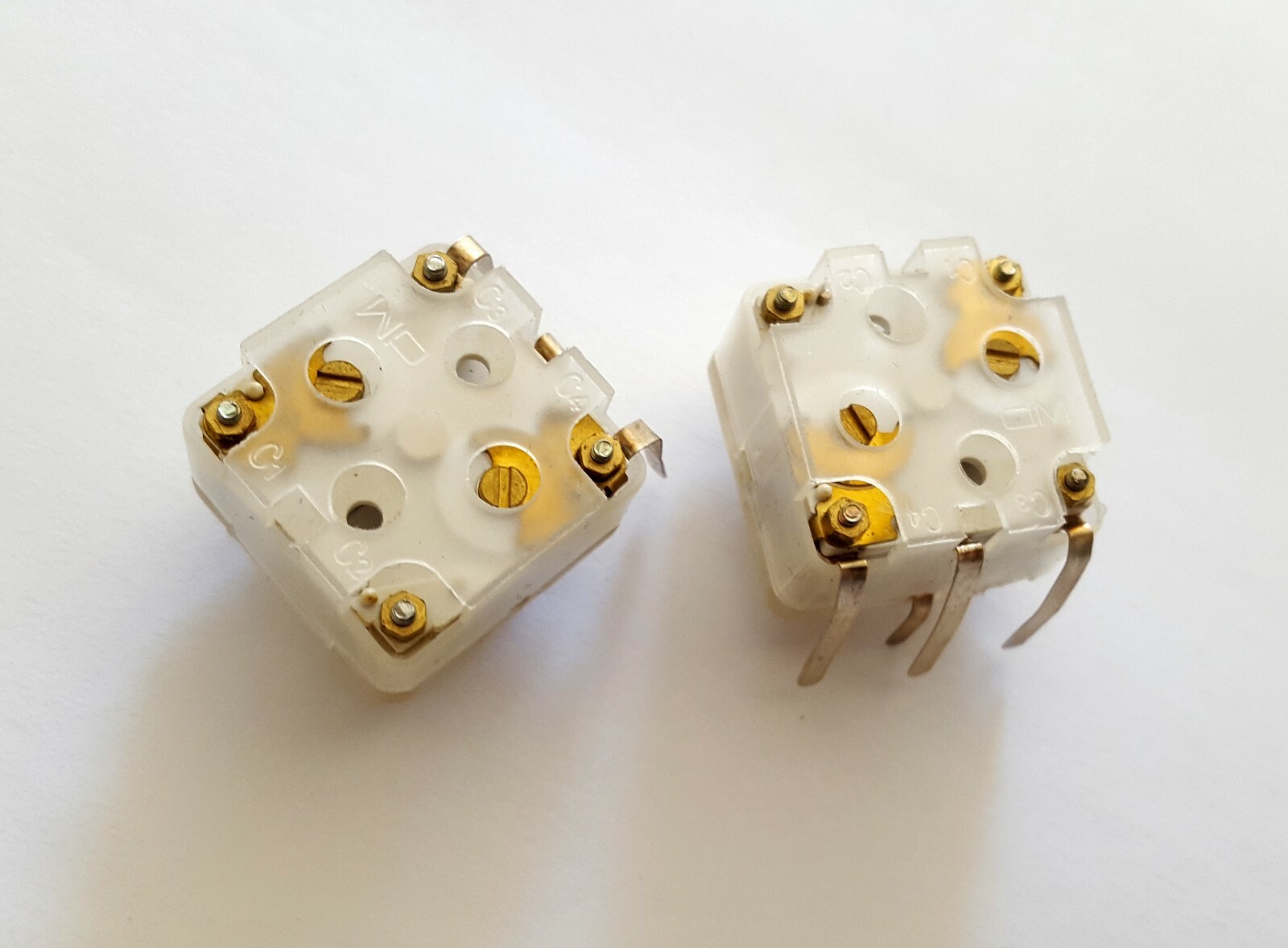 2 pcs CBM-223F 2-Section DUAL 20pF Variable Tuning Capacitor FM Radio -USA SHIP
