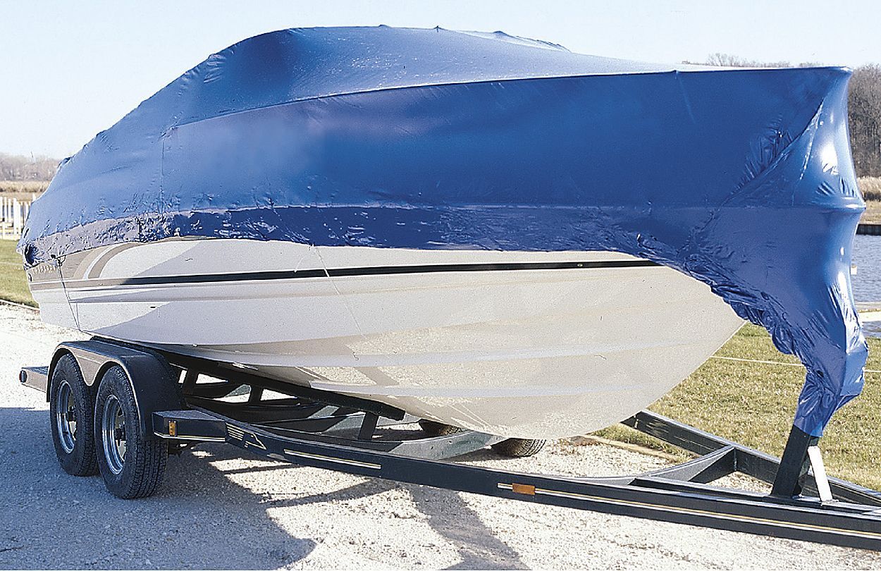 Boat, Marine, Construction Shrink Wrap 20’ W X Footage (Blue) Running Footage