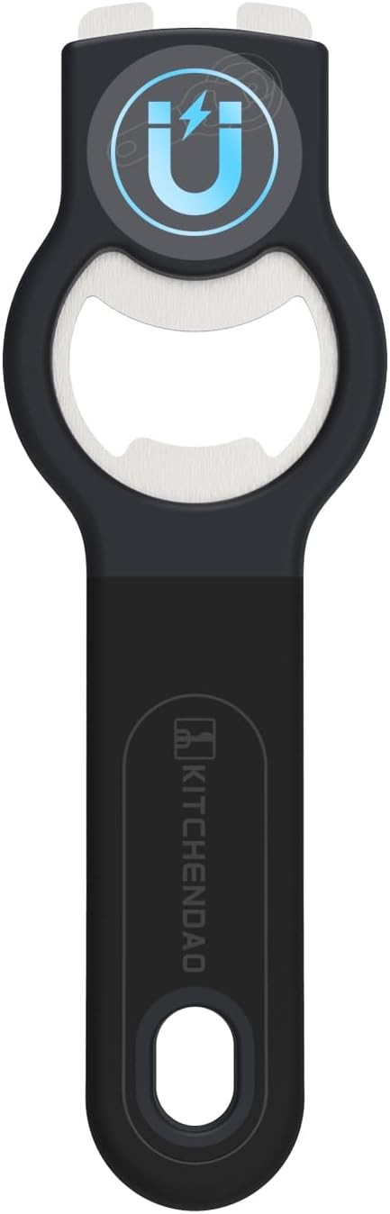 2-in-1 Bottle Opener with Magnet – Manual Beer & Soda Cap Opener with Cap