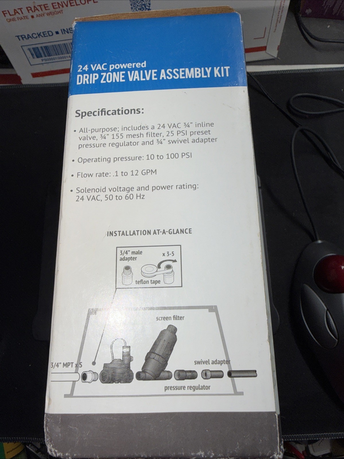 DIG 24 VAC Powered Drip Zone Valve Assembly Kit With 3/4" Valve, Filter,25PSI