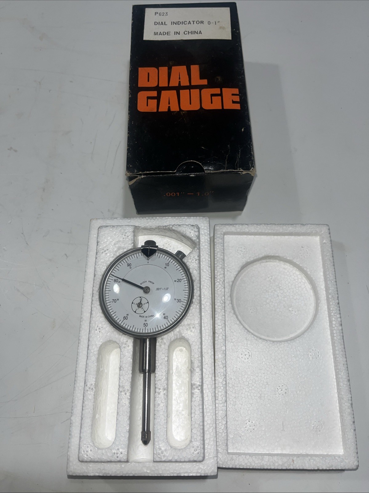 🇺🇸Dial Indicator P623 Dial Indicator 0-1” Range .001” Reading – Original Box