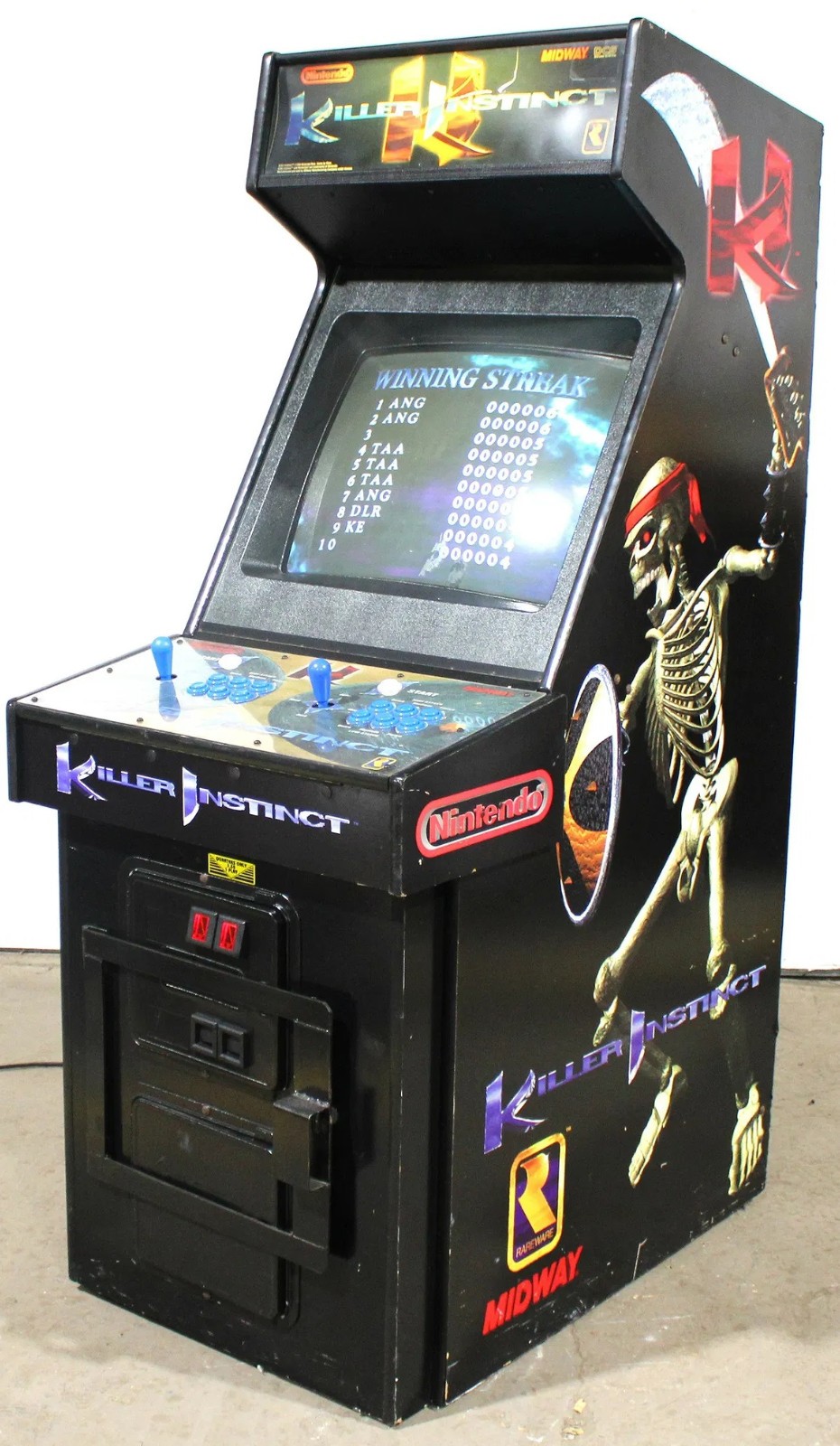 KILLER INSTINCT ARCADE MACHINE by MIDWAY 1994 (Excellent Condition)