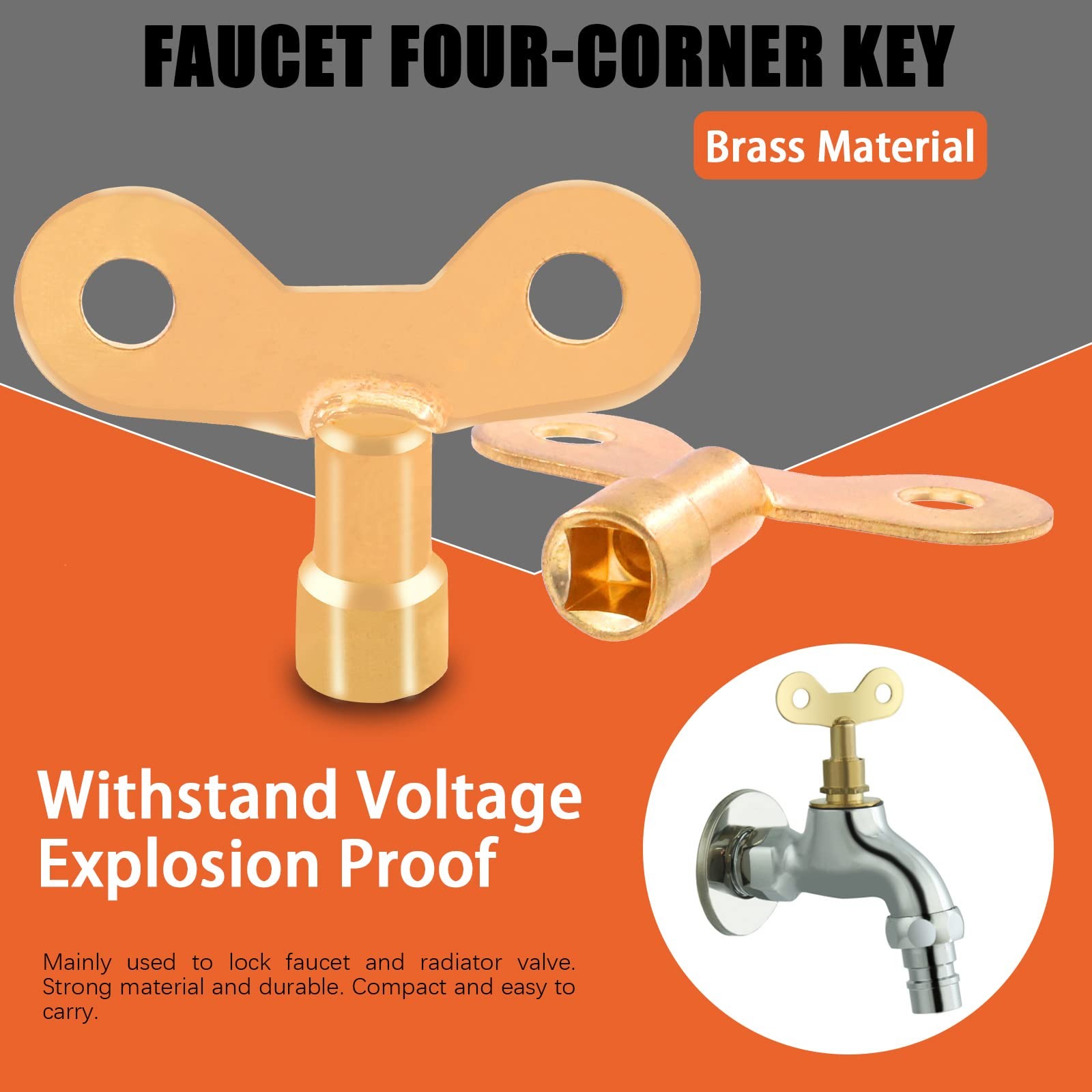 13pcs Multifunctional Utility Kit Includes 4way Spanner Square Keys Water Tap &