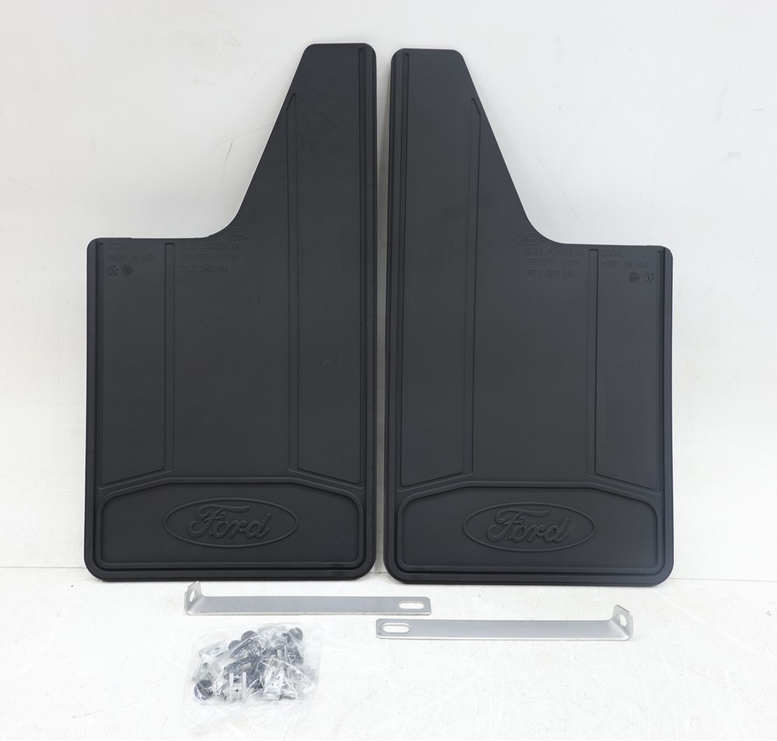 NEW OEM Ford Rear Heavy Duty Mud Flaps CL3Z-16A550-P F-250 F-350 SRW 2014-2025