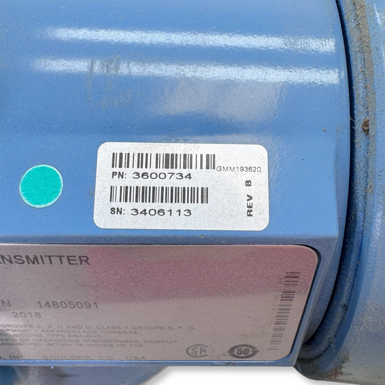 Micro Motion 1700 Transmitter & T050 Mass Flow Sensor Coriolis Meter 2018 Model