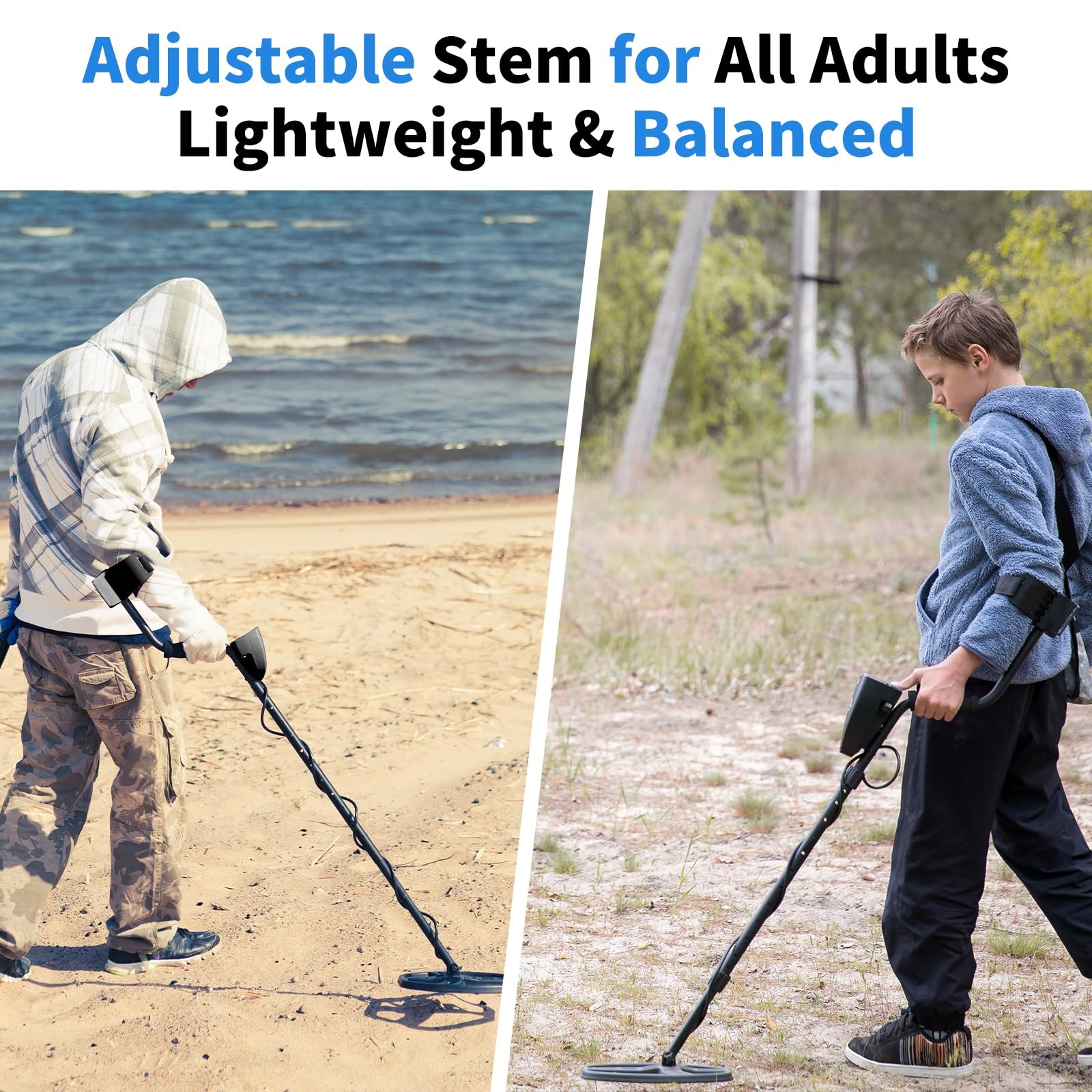Cyphyja Metal Detector for Adults/Kids, Professional Entry Metal Gold Detecto...