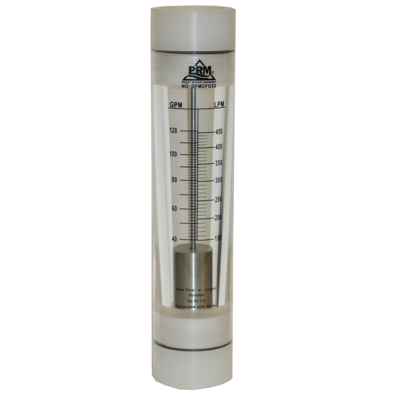 PRM 40-120 GPM Rotameter Viton Seals 2” FNPT Connect Water Flow Meter