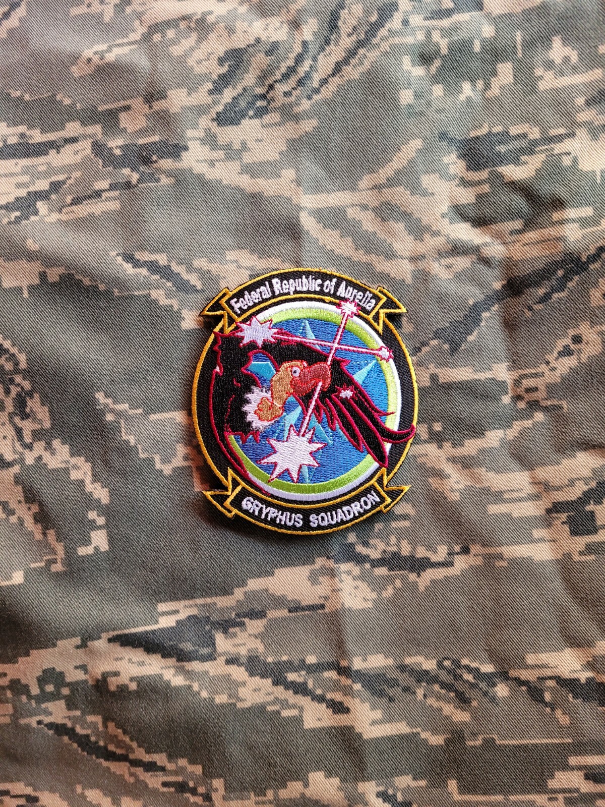 Ace Combat X: Skies of Deception Gryphus 1 morale airsoft army military patch