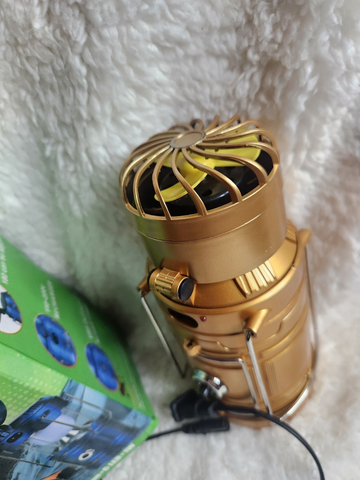 Multifunctional Mini Fan Solar Camping Lamp NIB