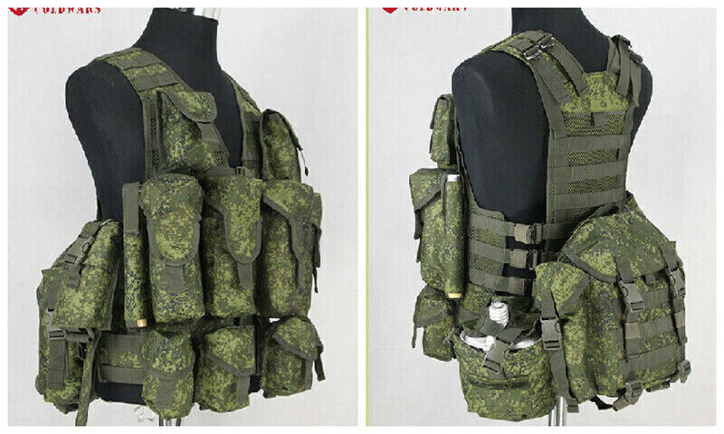 Stock IN US! Russian Tactical 6SH117 Molle Bag Emr Combat Equipment Replica Vest