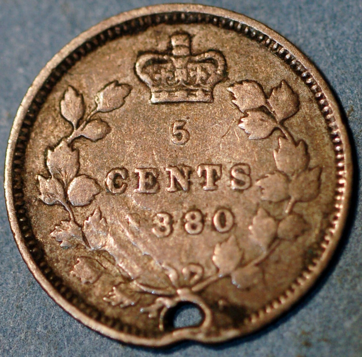 5 Cents 1880 Victoria Canada KM#2