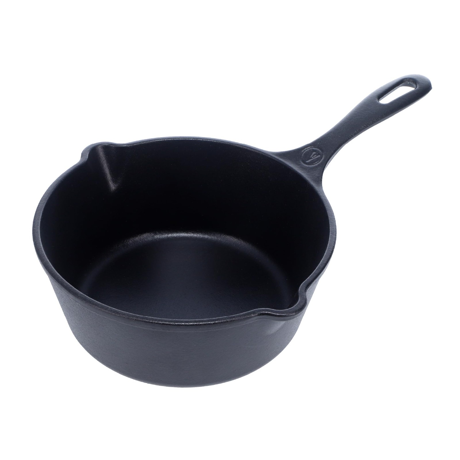 Victoria Cast Iron Saucepan, Melting Pot, Made in 2 Quarts, Black