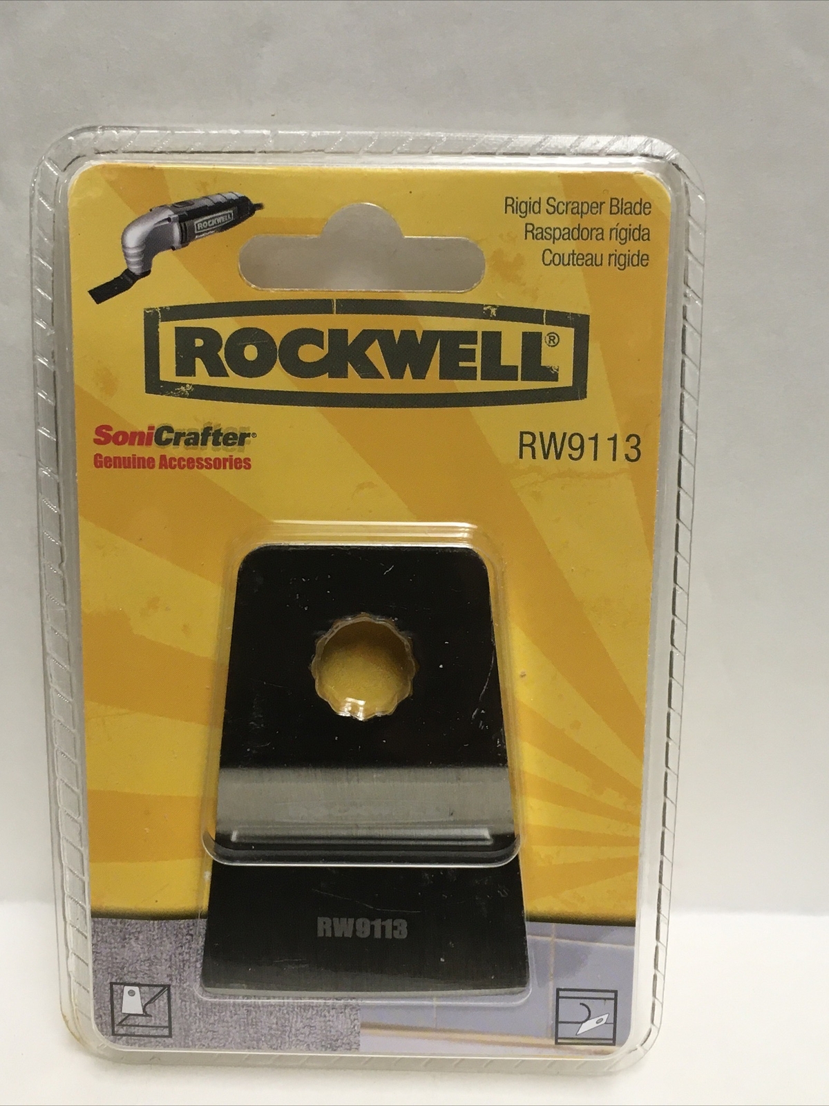 Rockwell RW9113 Rigid Scraper Blade Sonicrafter Genuine Accessory Tool New