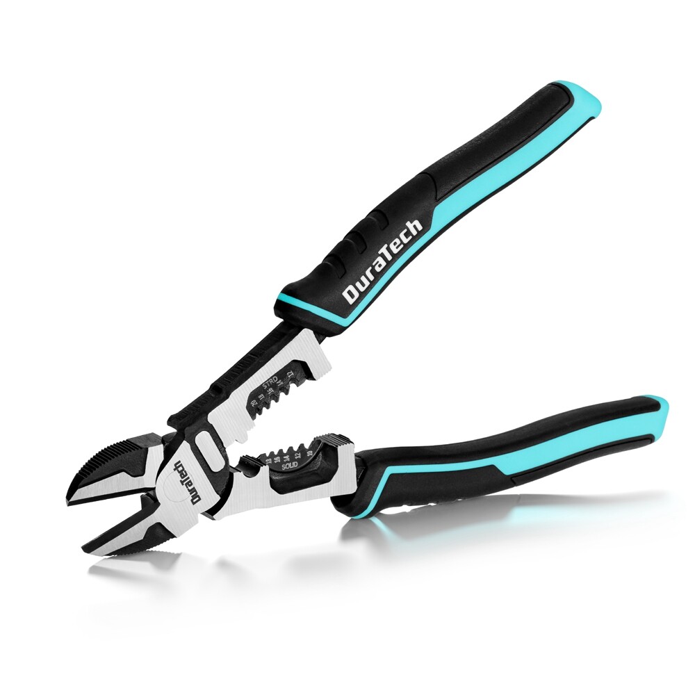 DURATECH 4-in-1 Diagonal Cutting Plier 8" Multifunction Heavy Duty Wire Stripper