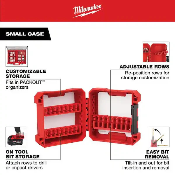 Milwaukee Tool 48-32-9920 Customizable Small Case For Impact Driver Accessories