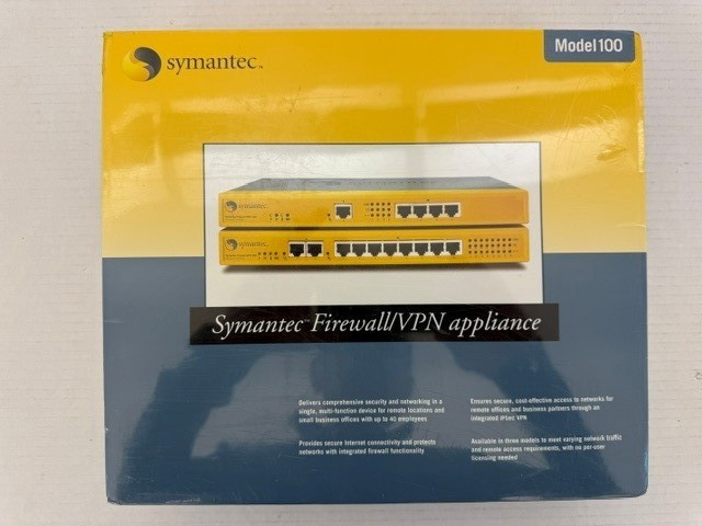 Symantec Firewall/VPN Appliance Model 100, (16-95-00031) 4 Port device NEW! NEW!
