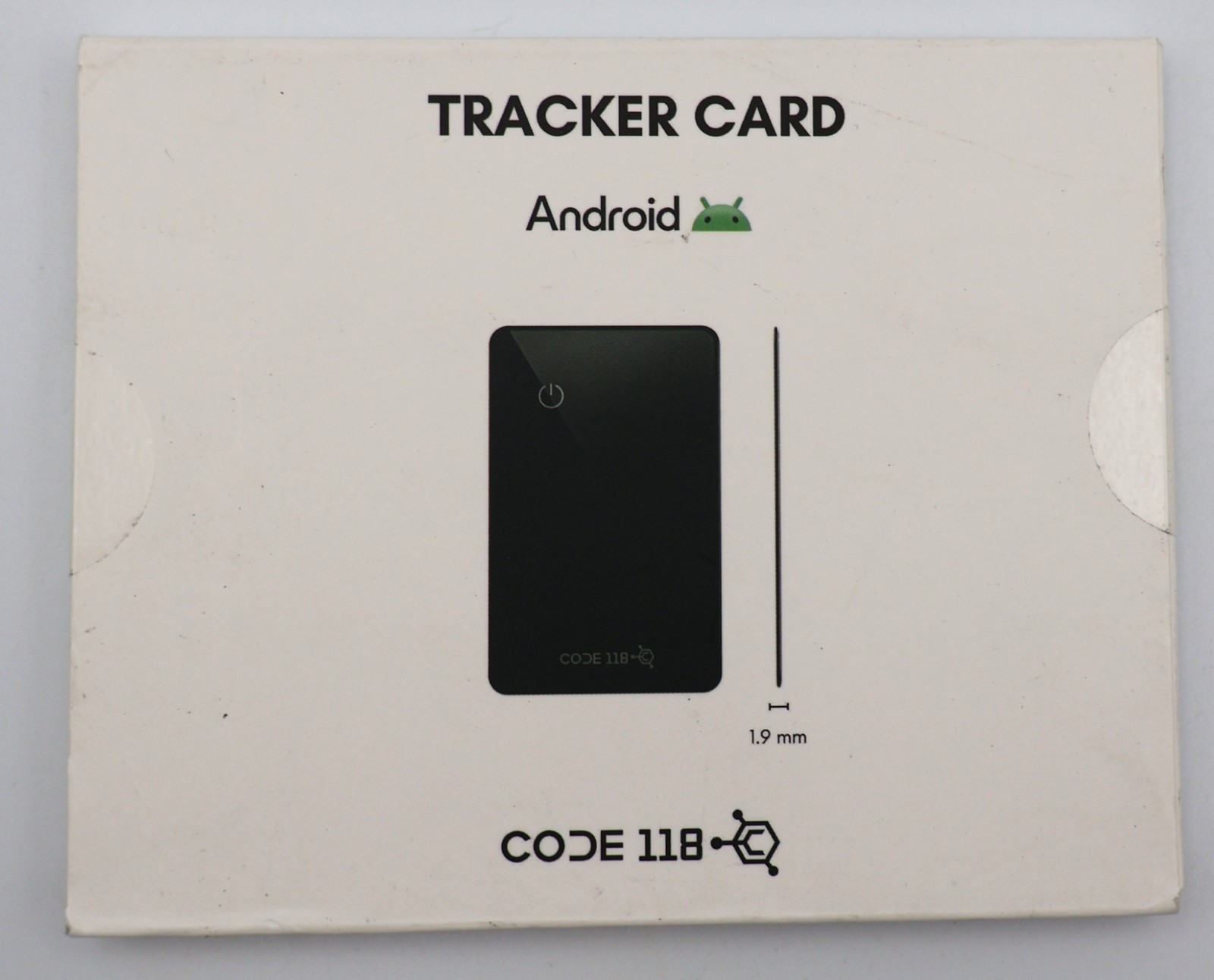 Code 118 TRACKER CARD Android FOR WALLET - Brand New Sealed