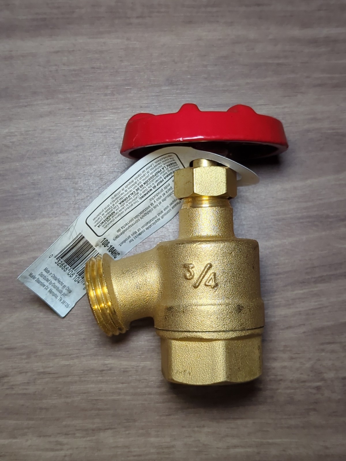 Mueller ProLine Bent Nose Garden Valve, 3/4"   108-104HC