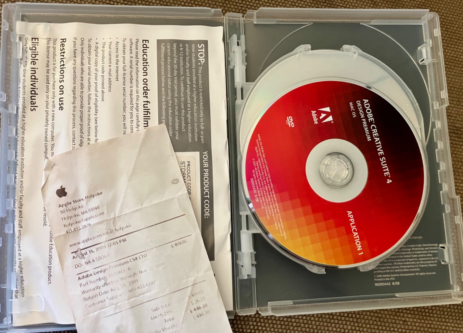 Adobe Creative Suite 4 Design Premium (MAC OS) Educational Student 4-Disc Set