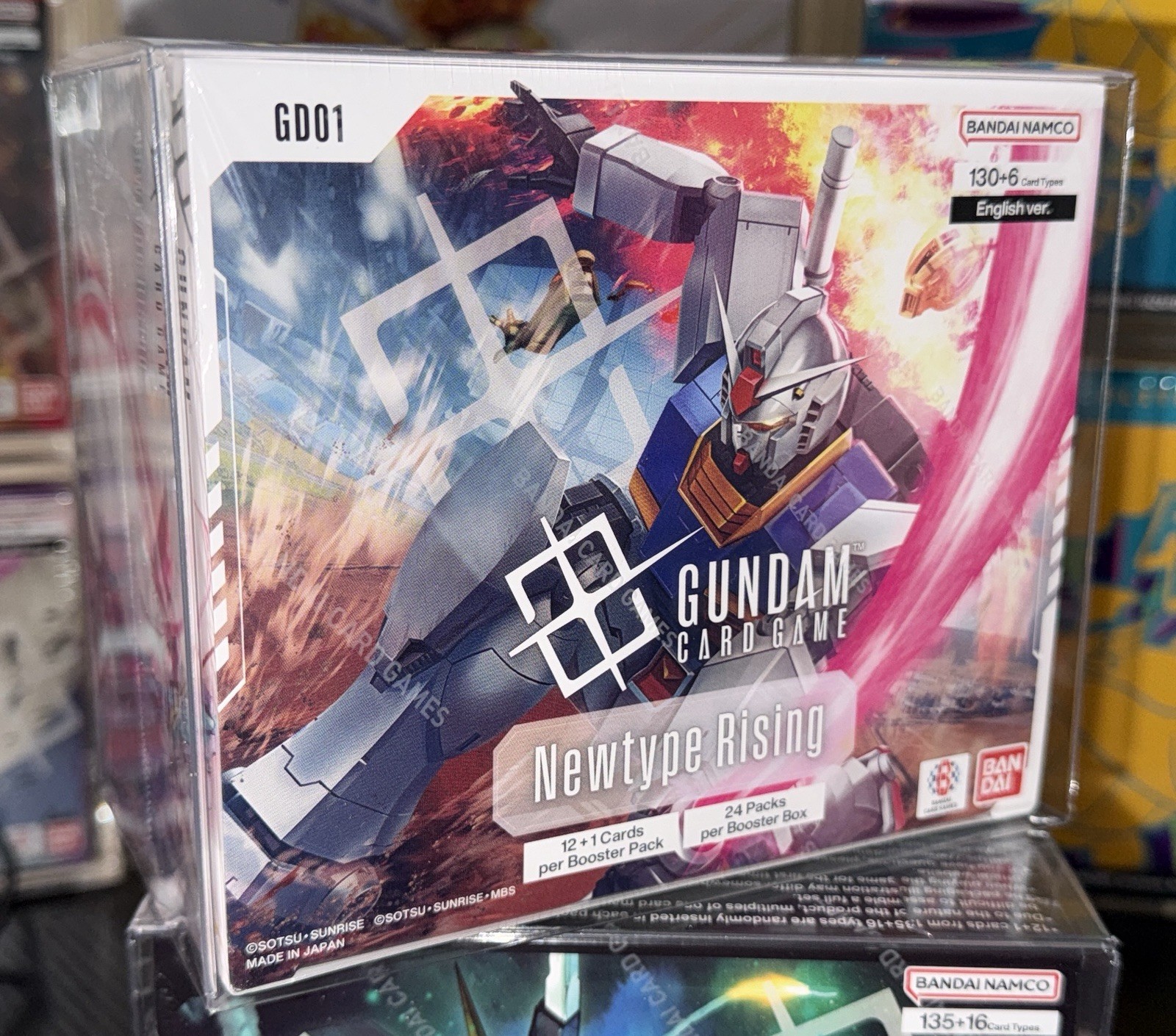 Gundam Booster Box Plastic Protector Cases High Quality Display (4PCS)