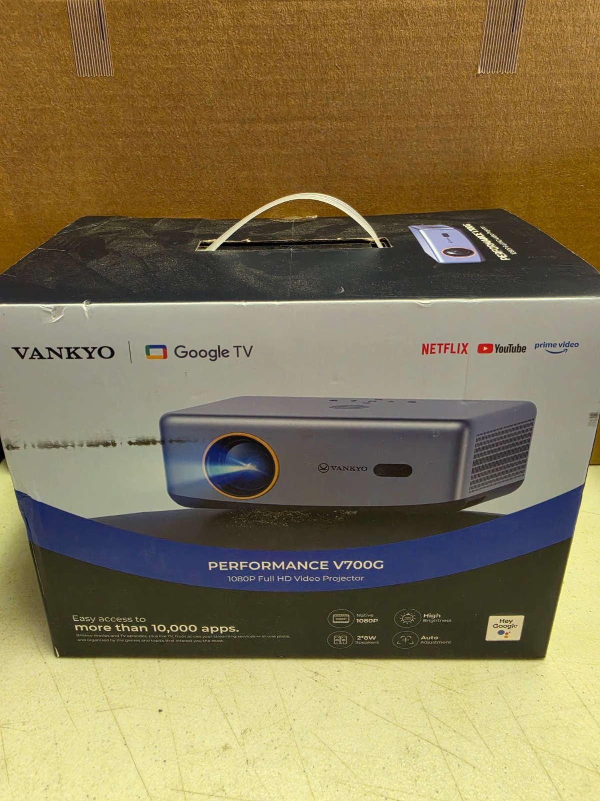 Vankyo Performance V700G 1080P Full HD Video Projector Google TV Native 1080P