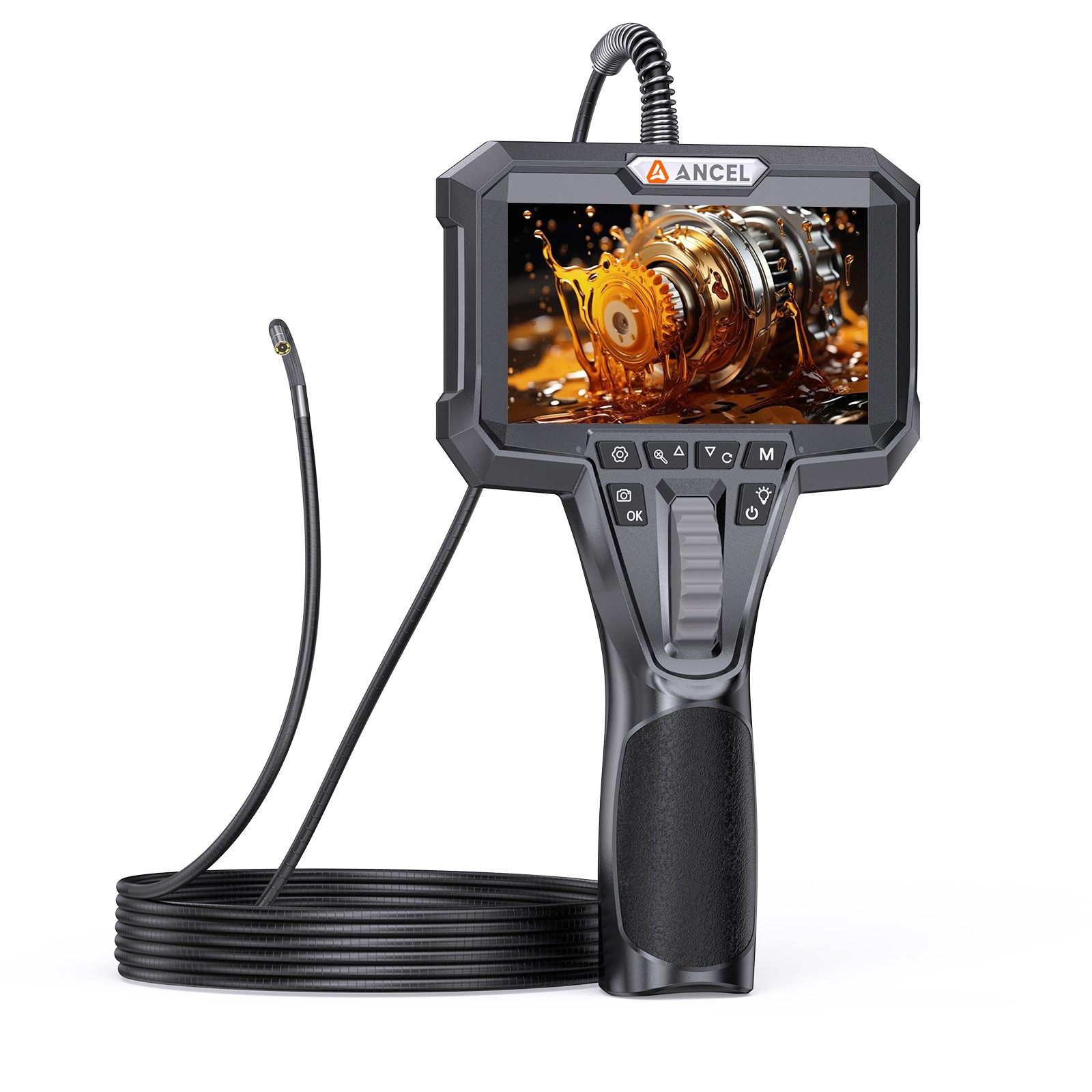 ANCEL 210° Articulating Borescope 3.9mm Industrial Endoscope Inspection Camera