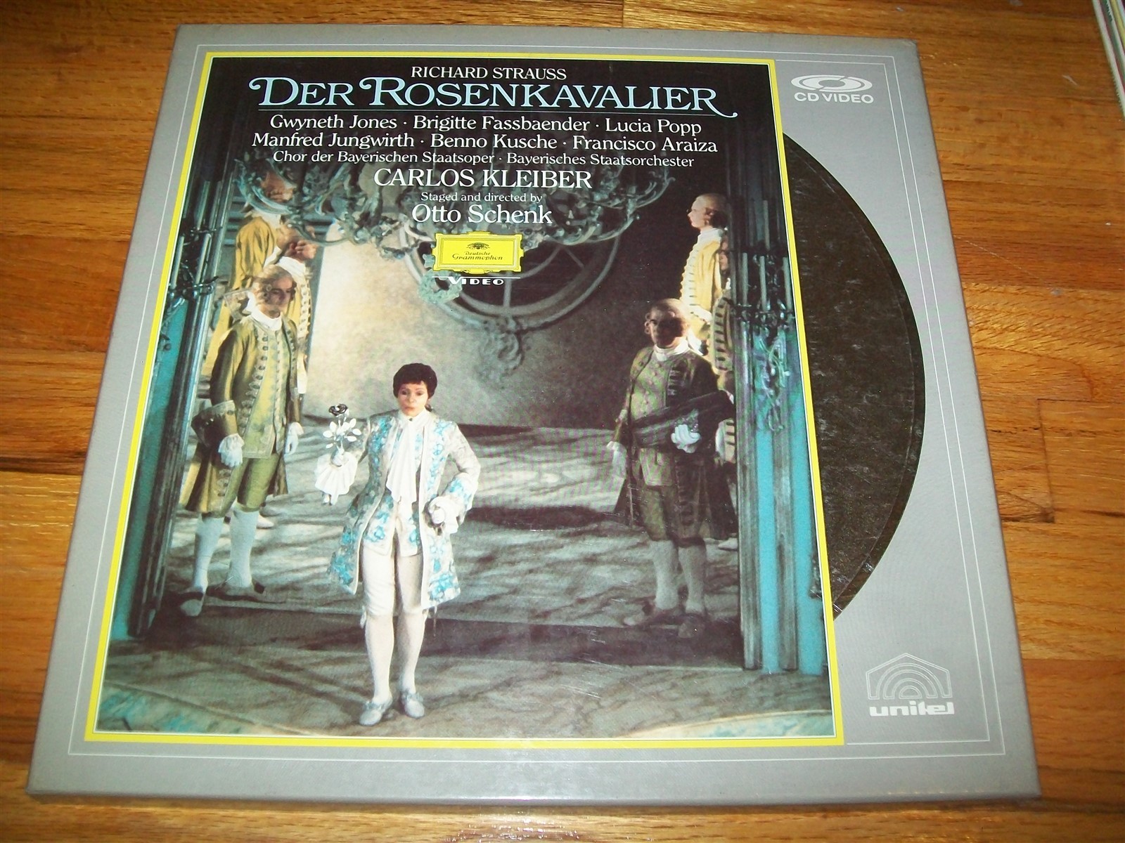 DER ROSENKAVALIER 2-Laserdisc LD BOXED SET STRAUSS OPERA CARLOS KLEIBER CONDUCTS