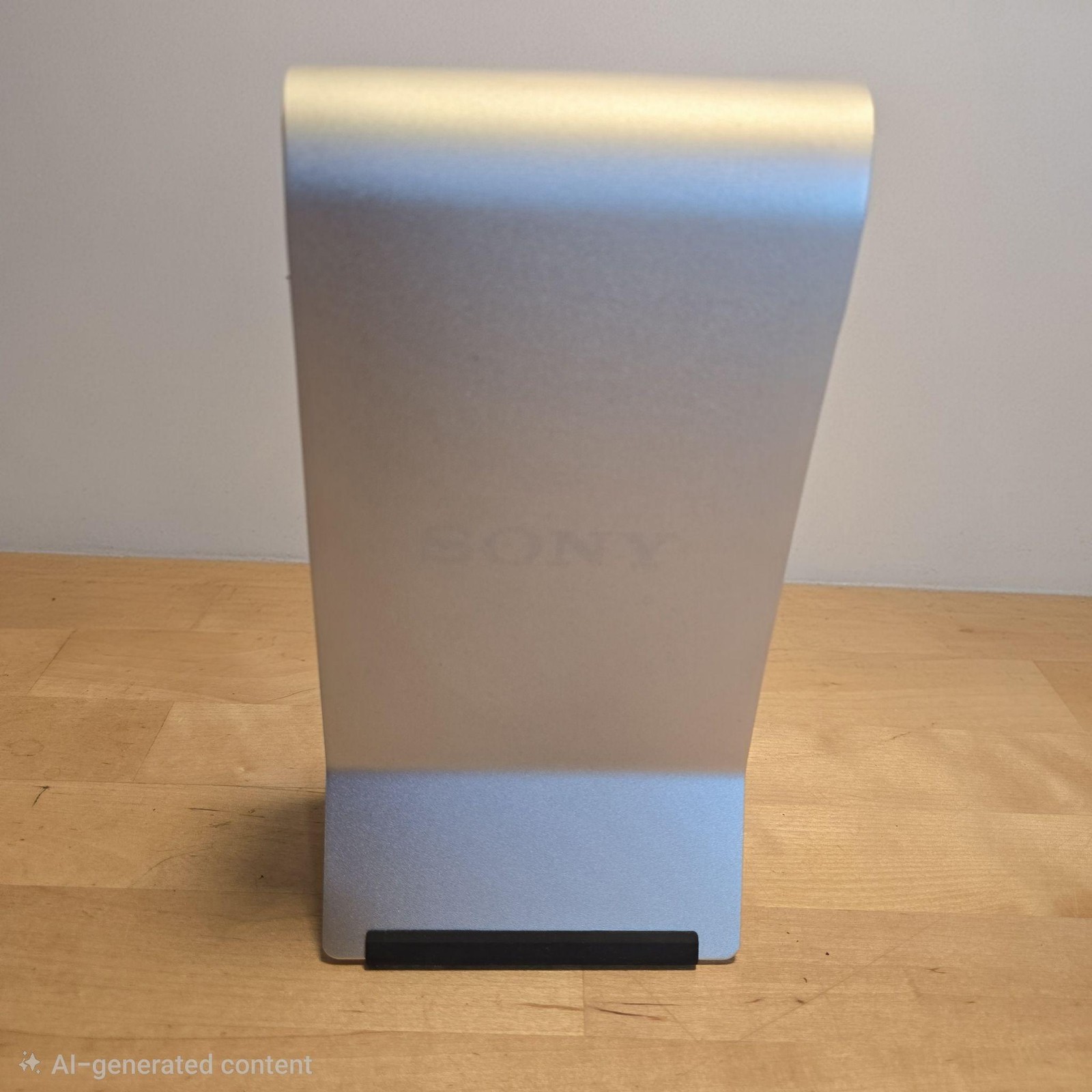Sony Silver Metal Vertical Console Stand Holder Anti-Scratch Grip Storage Base