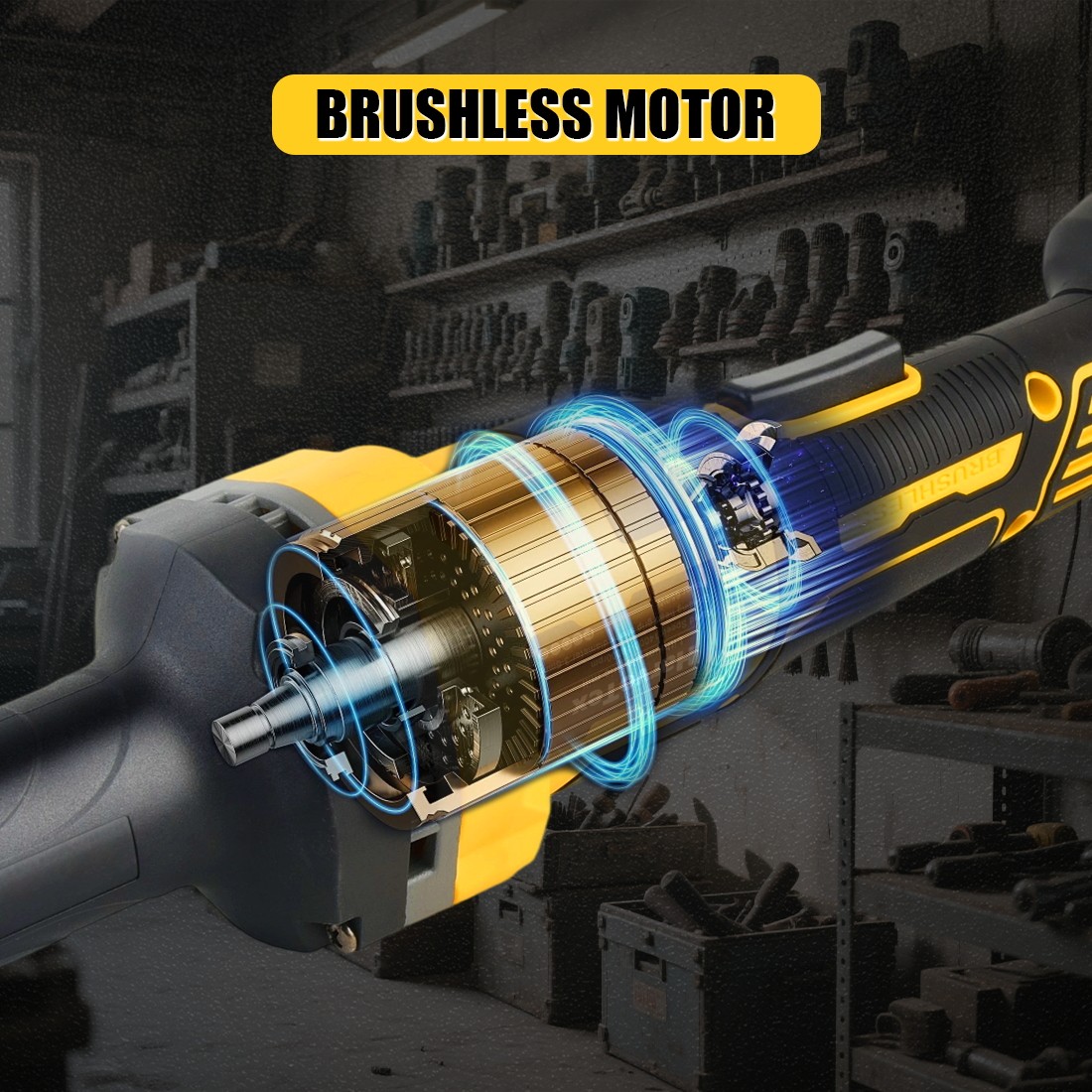 Cordless Die Grinder for Dewalt 20V Battery Variable Speed Brushless Tool Only