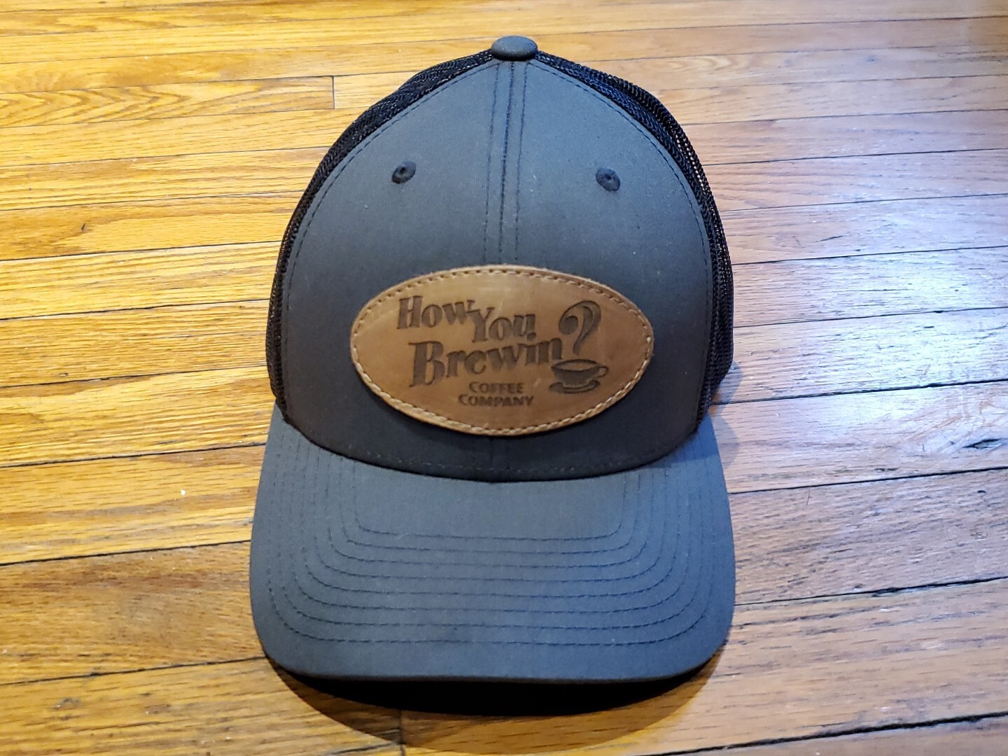 How You Brewin? Coffee Company Holtz Headwear Trucker Hat Used