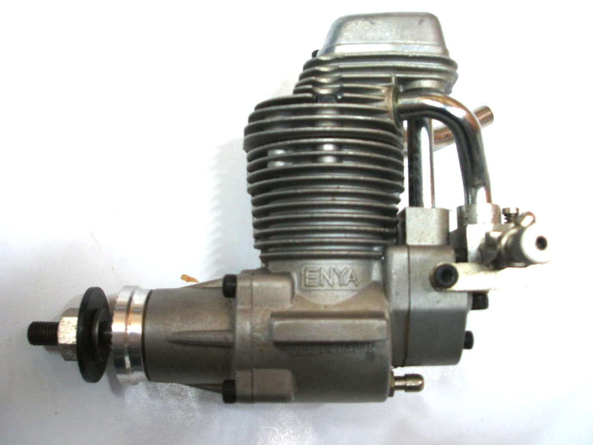 Enya 46-4C 7.49cc 4 stroke glow engine  with exhaust pipe for R/C airplane used