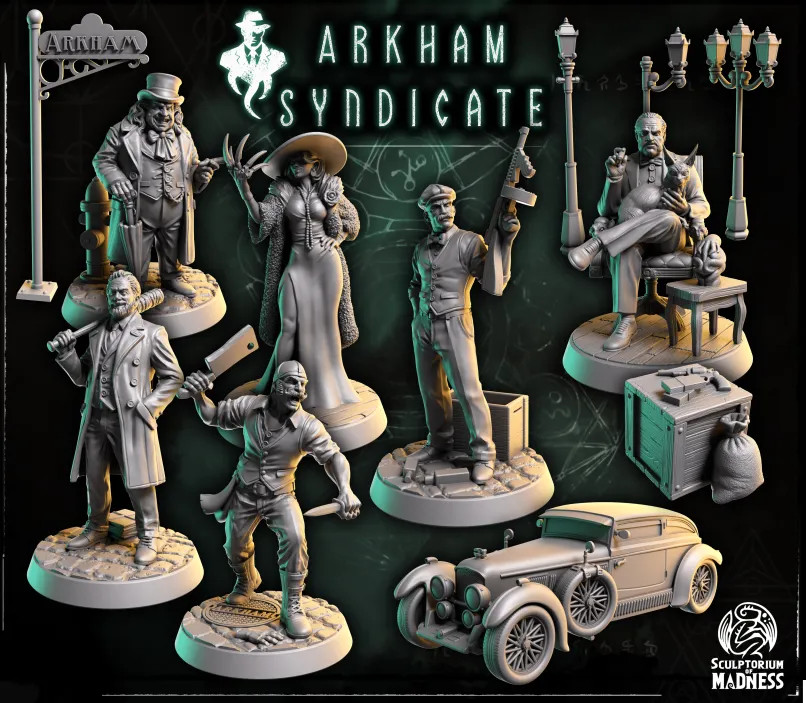 The Arkham Syndicate - Lovecraft Villains 32mm Miniatures