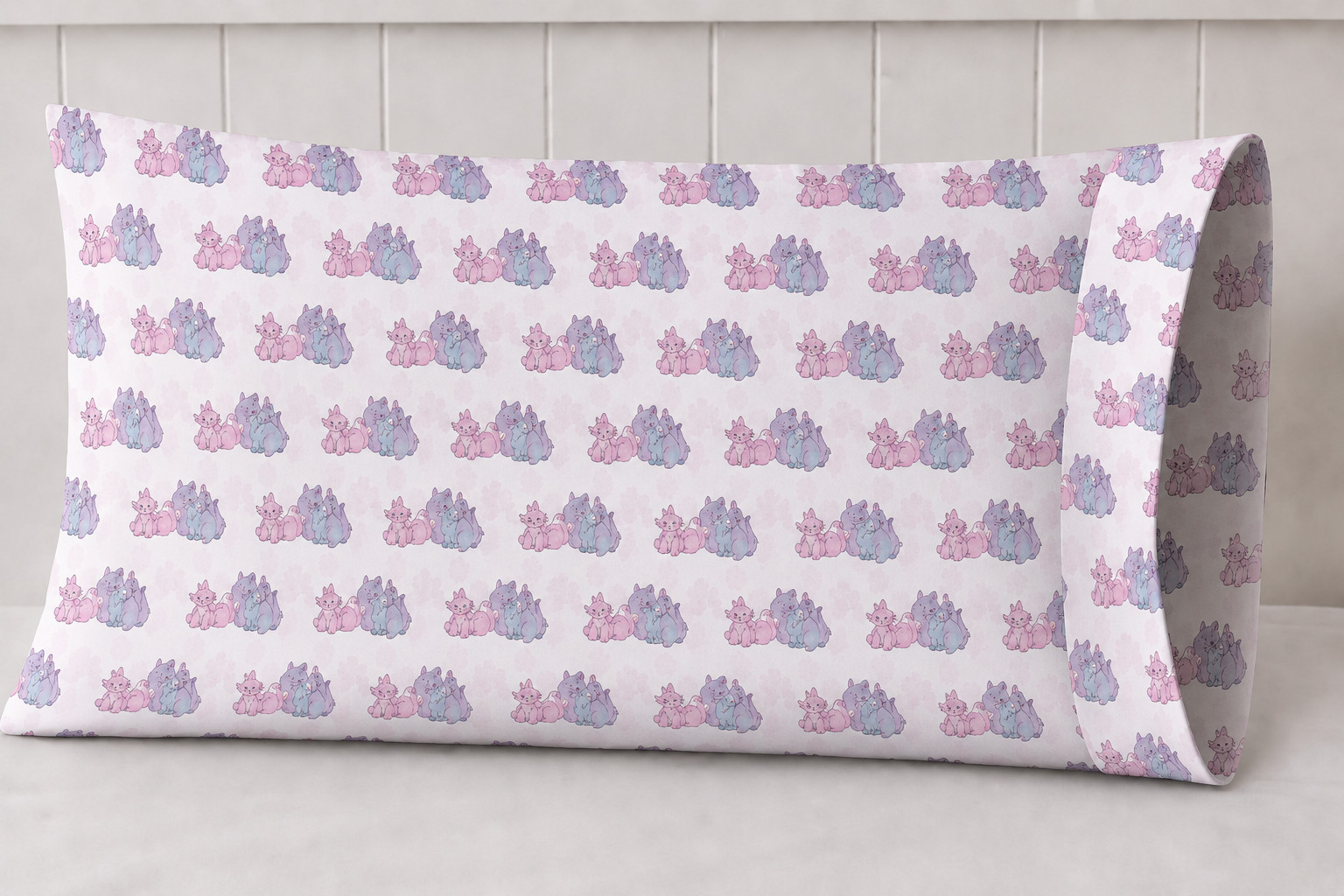 Princesses Friends White Cotton Pillowcase