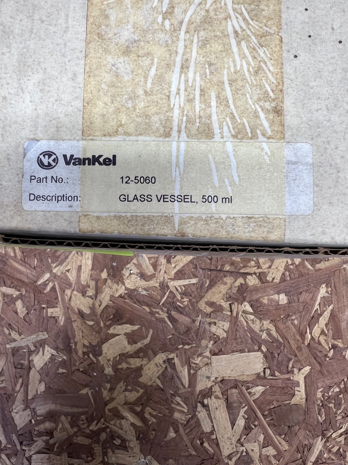 VanKel Clear Borosilicate Glass Vessel 500mL