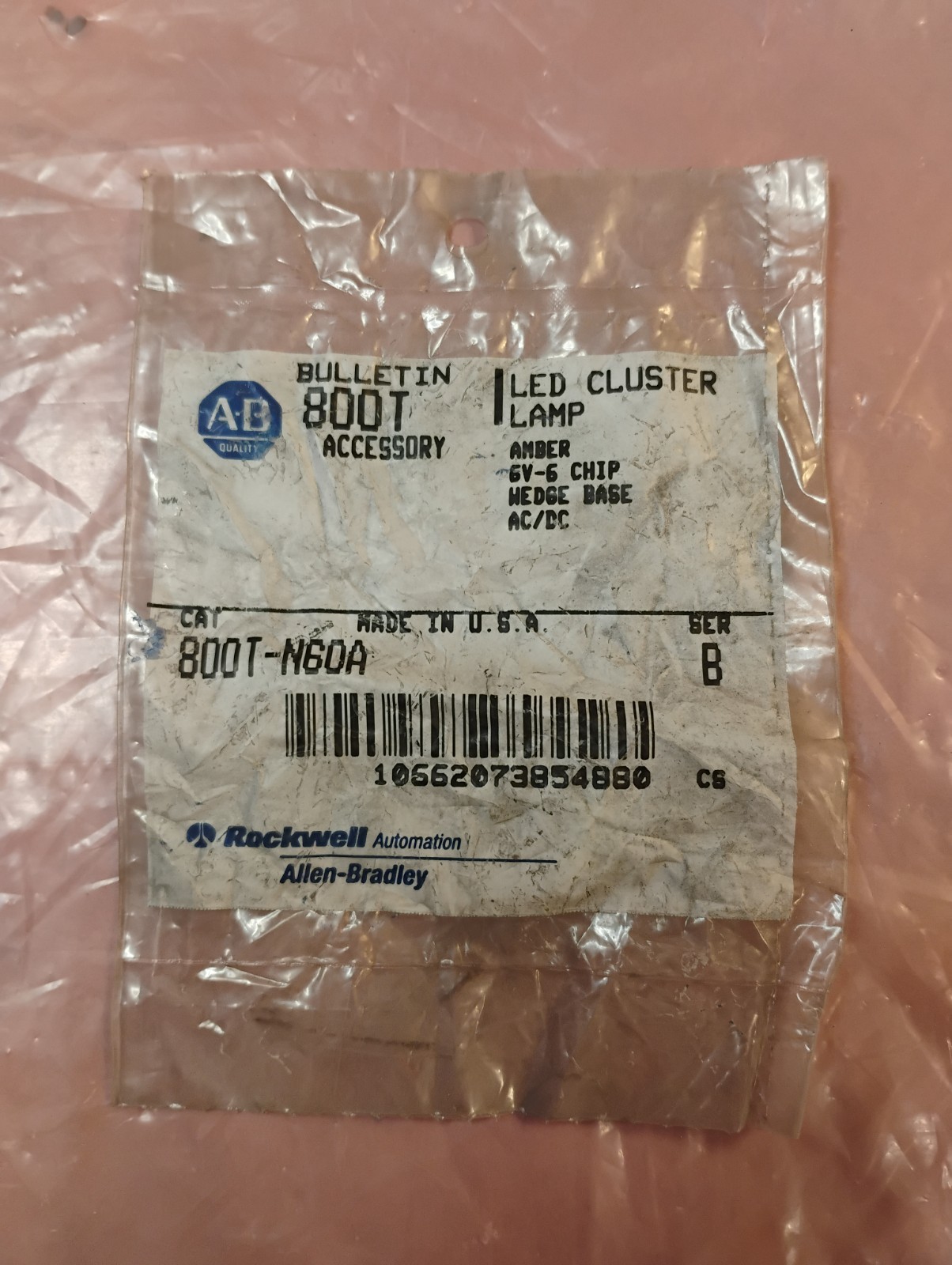 Allen Bradley LED Cluster Lamp Amber 800T-N60G - Fast Ship