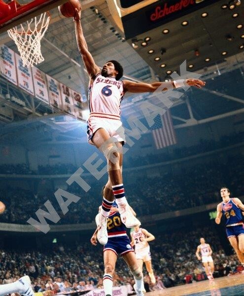 JULIUS ERVING Philadelphia 76ers Dr. J 8 x 10 Photo Print
