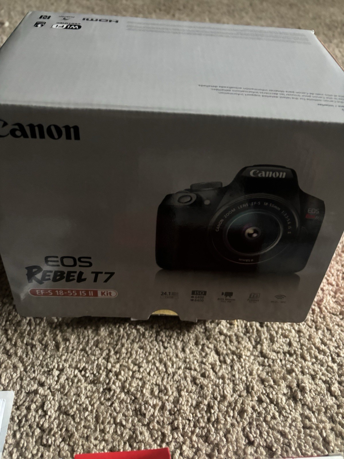 Canon EOS Rebel T7 Accessories Lot Empty Box Strap Manual Flash Remote NO CAMERA