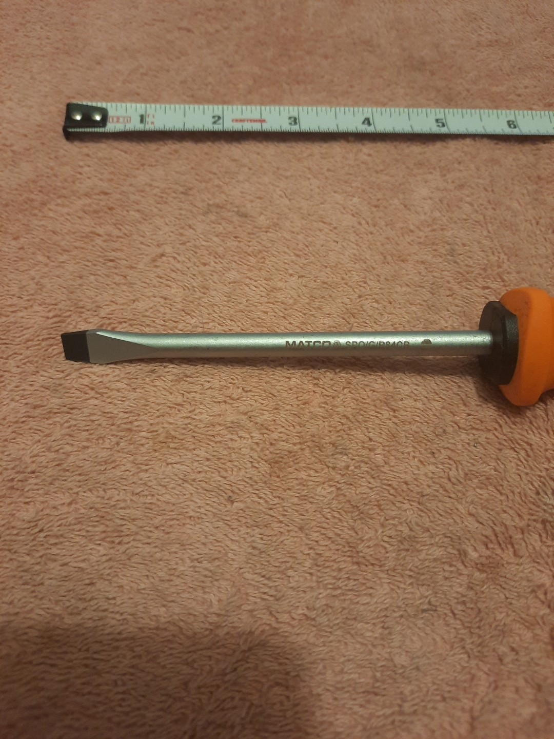 Matco Tools Slotted Screwdriver Orange New