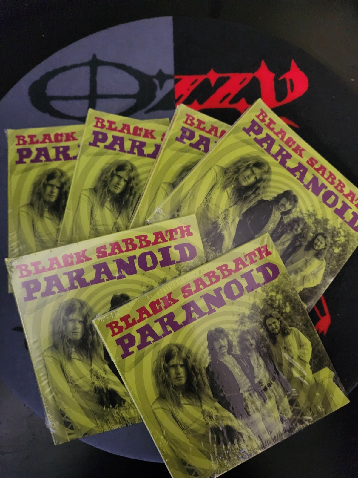 Black Sabbath Ozzy Osbourne - Paranoid / Iron Man Limited 4" Tiny Vinyl