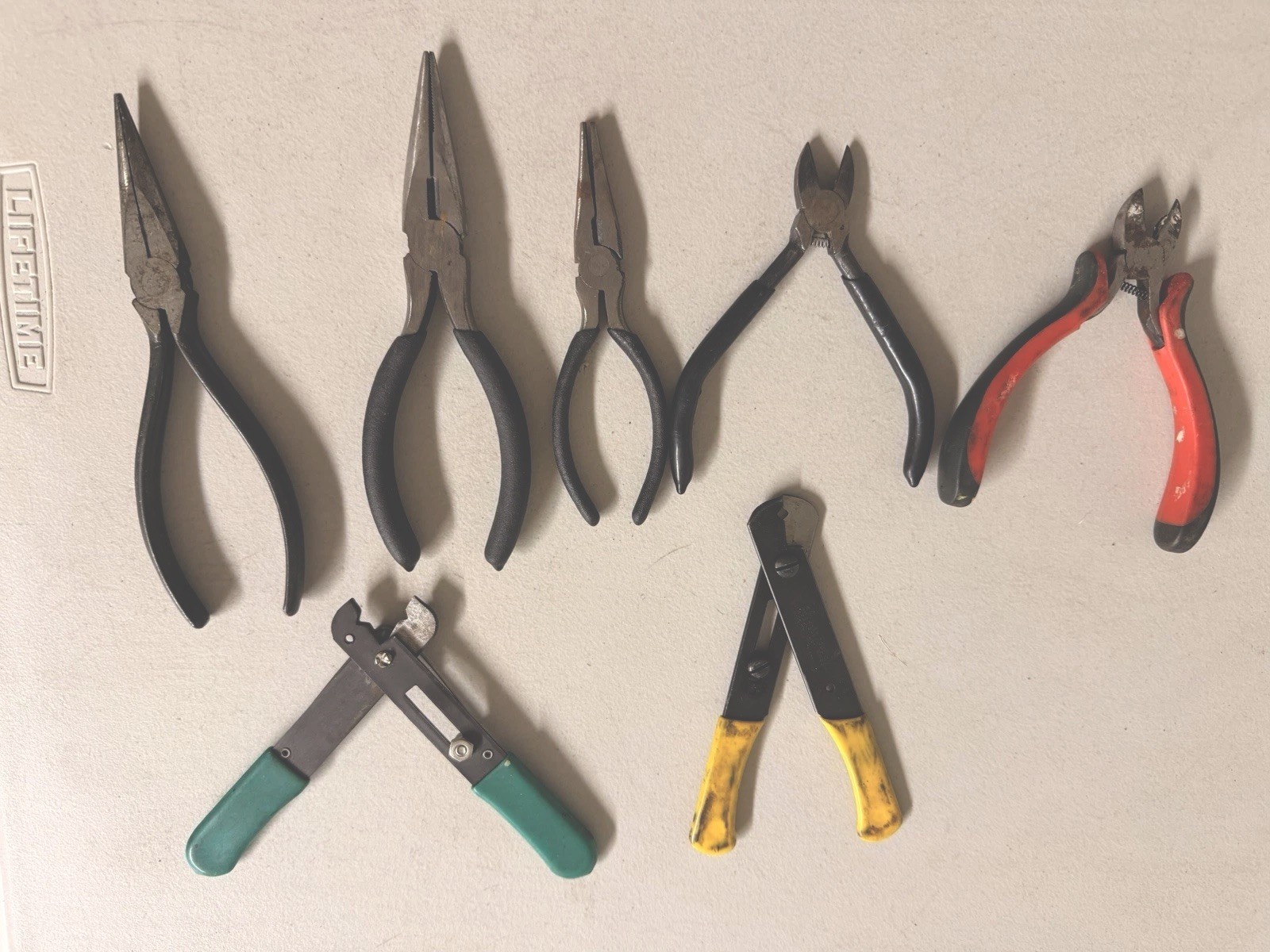 Lot of 7 - Assorted Needles Nose Pliers Cutter Stripper Assorted Lengths/Styles