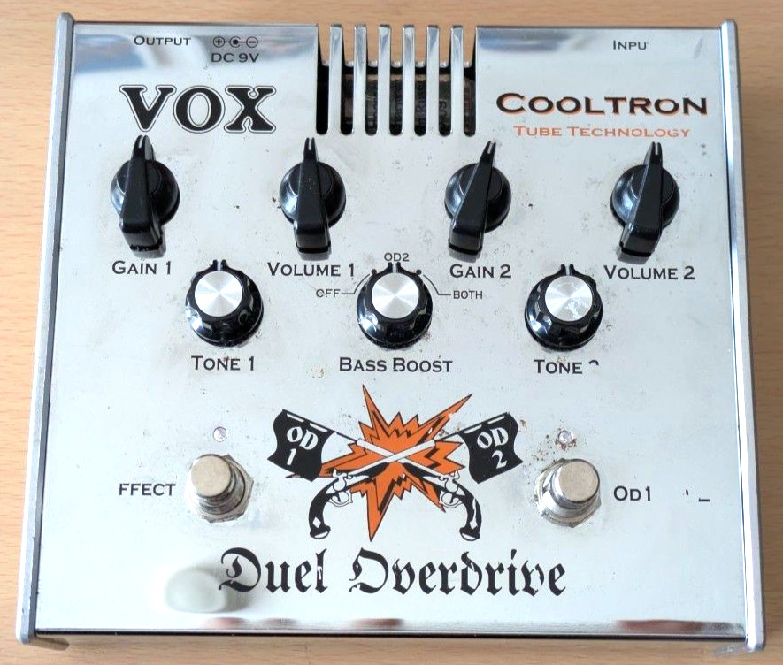 VOX Duel Overdrive Cooltron Tube Guitar Effect Pedal