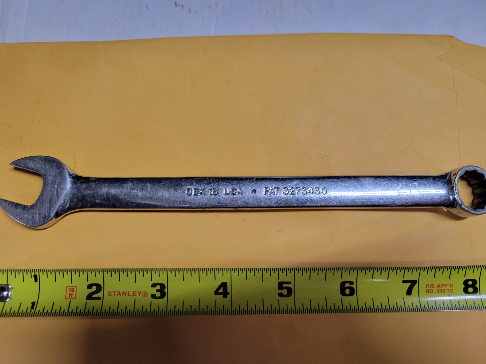 Snap-on Tools 0EX18 9/16" COMBINATION WRENCH 12 Pt
