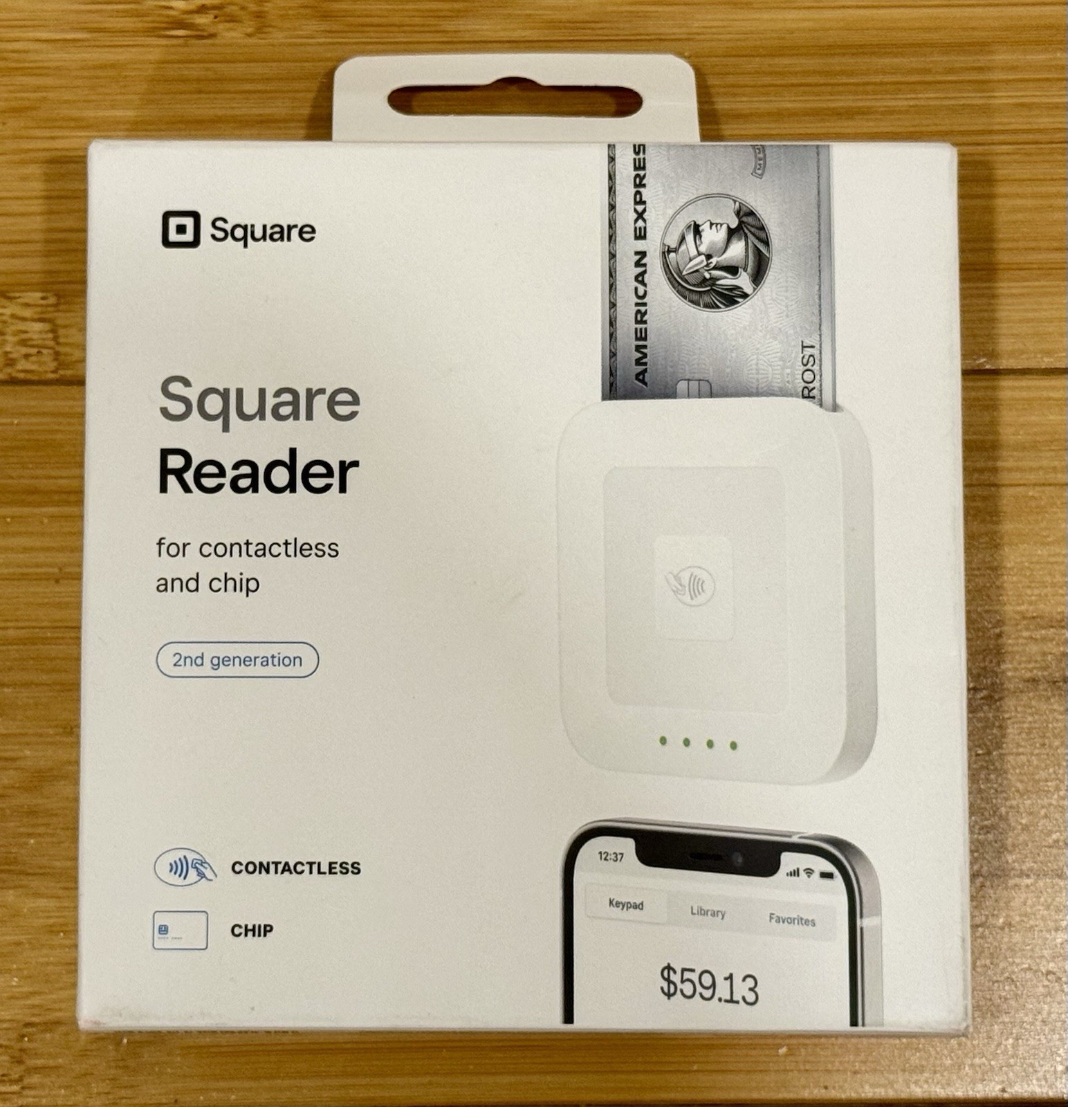 Square A-SKU-0792 Credit Card Reader for Contactless and Chip Machine 2nd Gen.