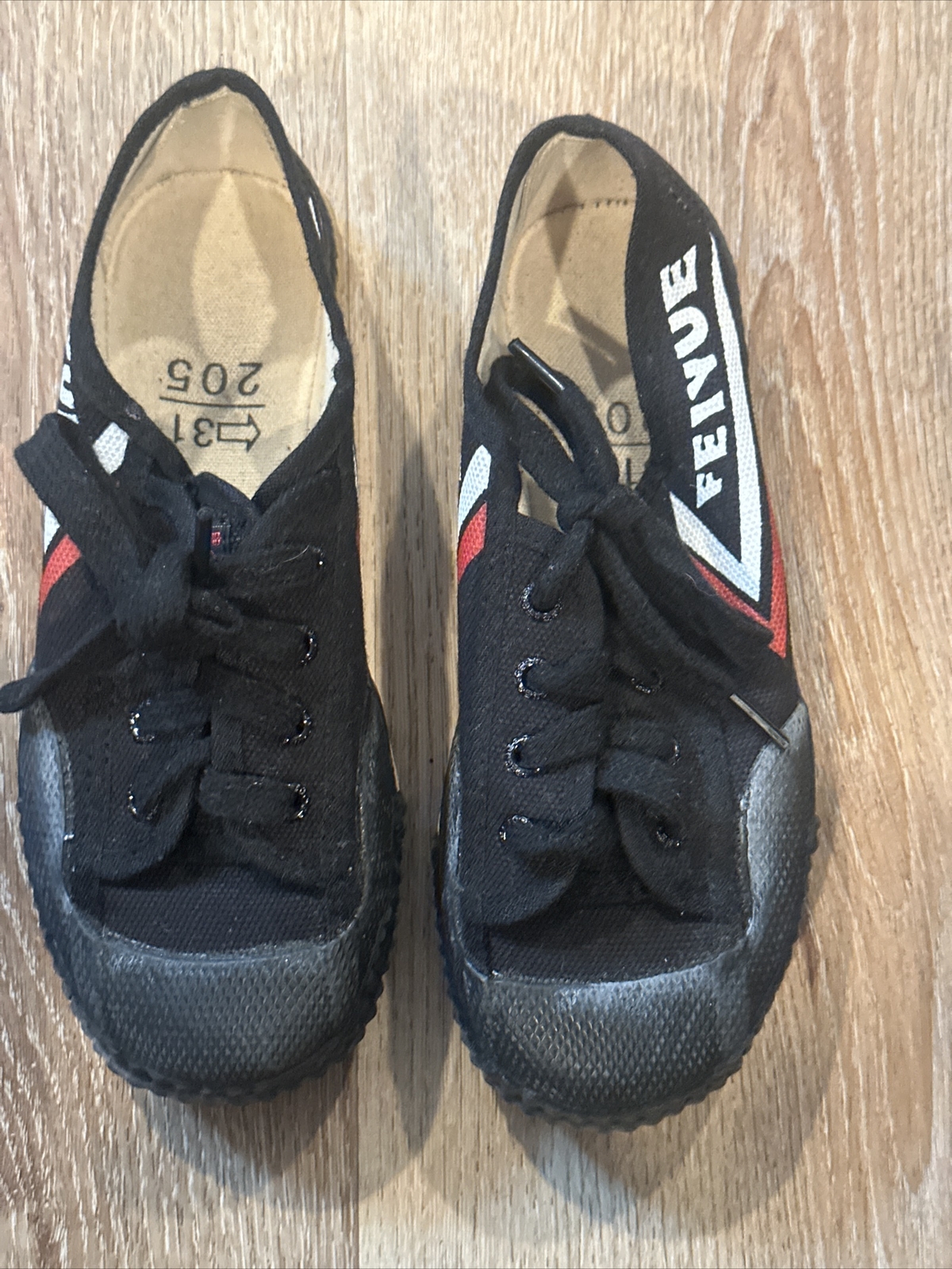 Feiyue Top One Martial Arts Shoes Black Ergonomic Wide Toe Box Play kids Size 13