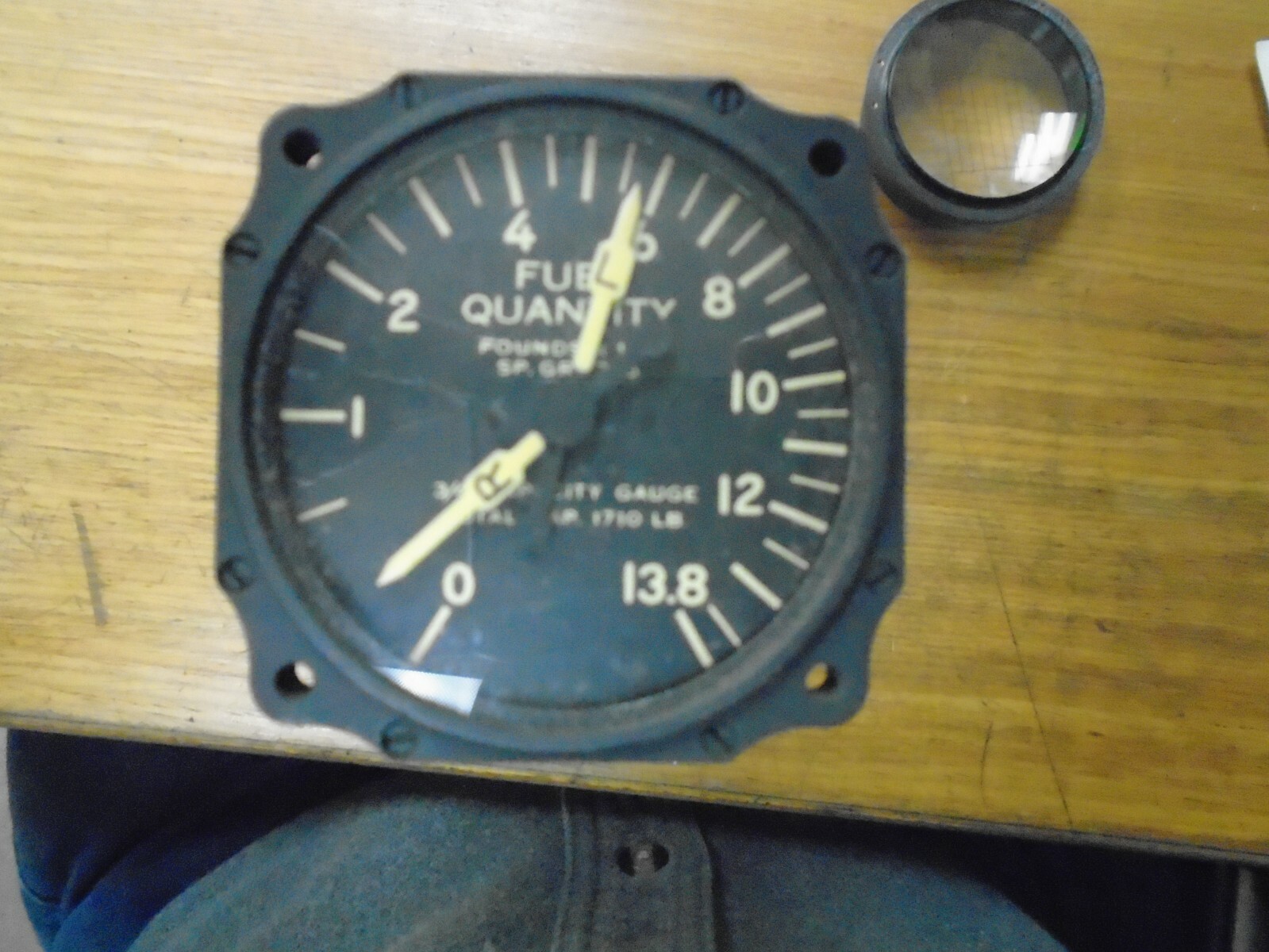 BENDIX AUTOSYN DUAL FUEL QUANTITY INDICATOR P/N 6007-59A-7-A PIONEER 0-13.8