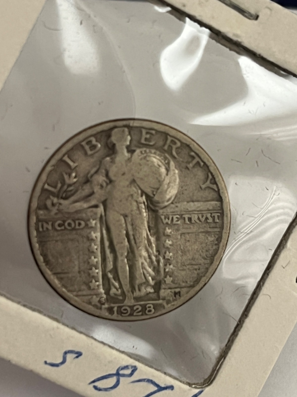 1928 S - STANDING LIBERTY SILVER QUARTER