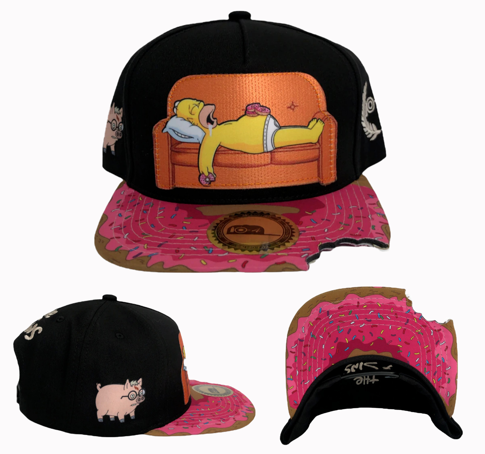 Fashion Snapback The Simpsons Baseball Cap Funny Homer Simpson Hat Munchies Caps