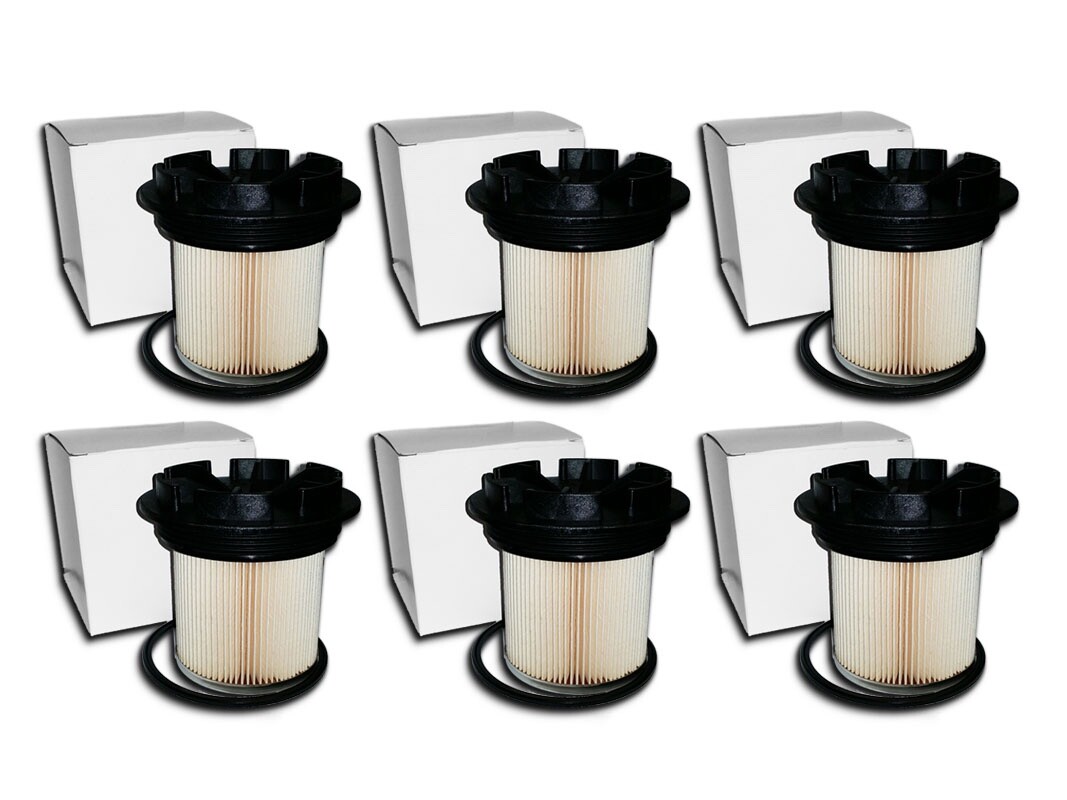 FUEL FILTER F55055C W/ CAP FOR FORD 7.3L DIESEL - CASE OF 6 - REPLACES FD4595